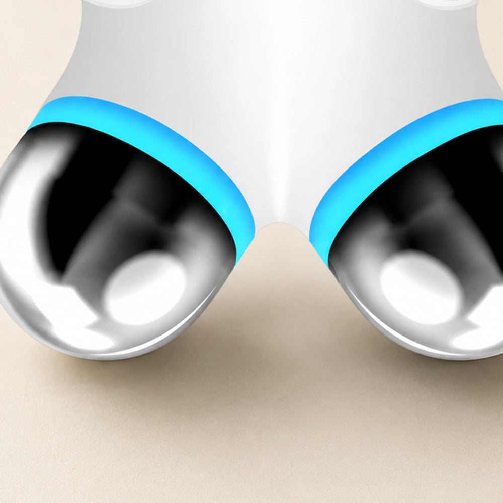 Dual-Head Facial Care Device — White
