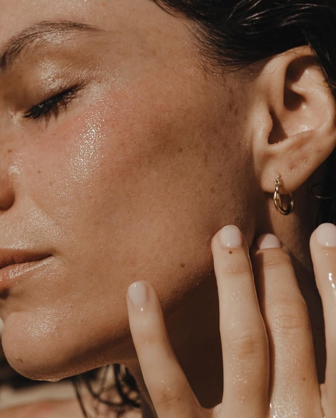Editorial skin and warm light