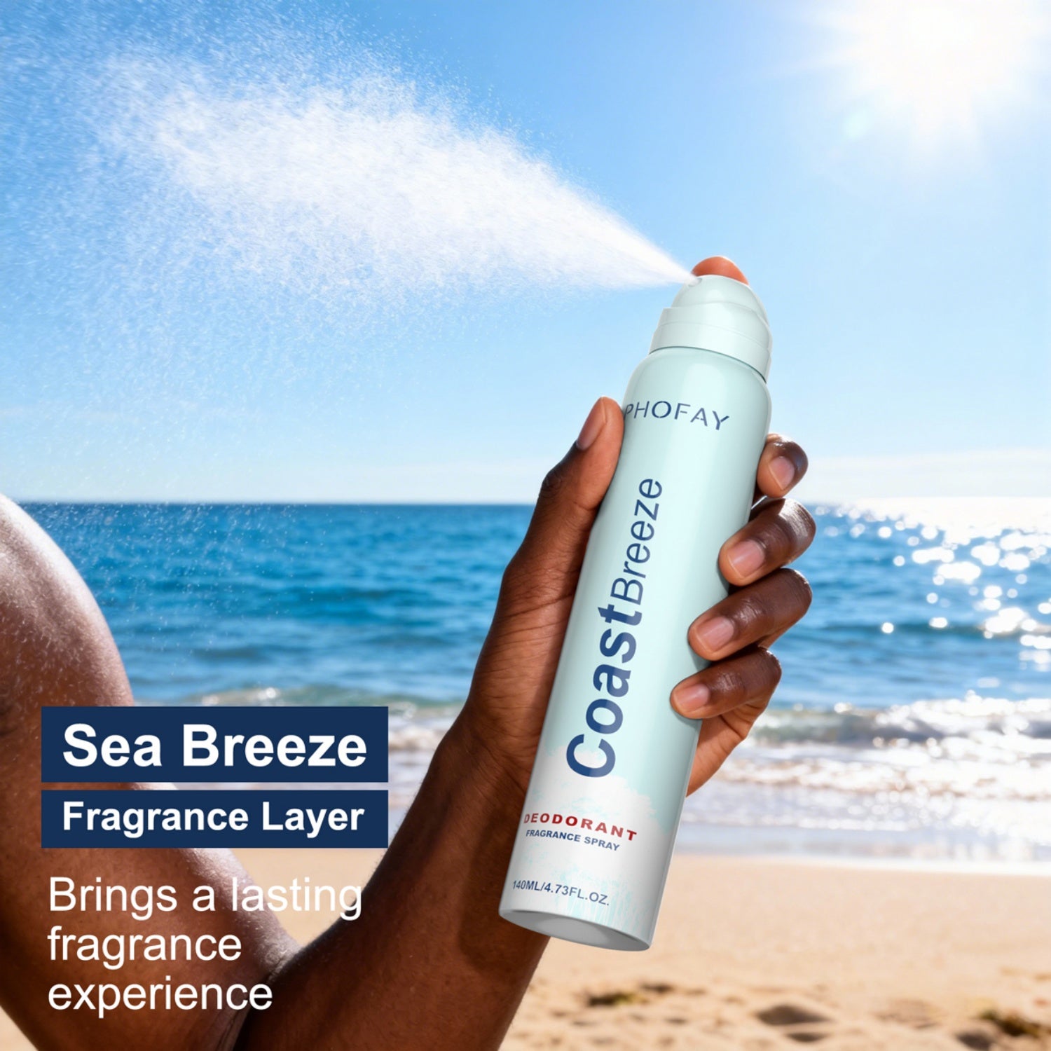 CoastBreeze Fragrance Deodorant Spray — 140 ml supplier media 17 of 21